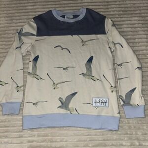 Taylor Swift Sweatshirt Women's S Blue 1989 Taylor's Version Seagull Crewneck